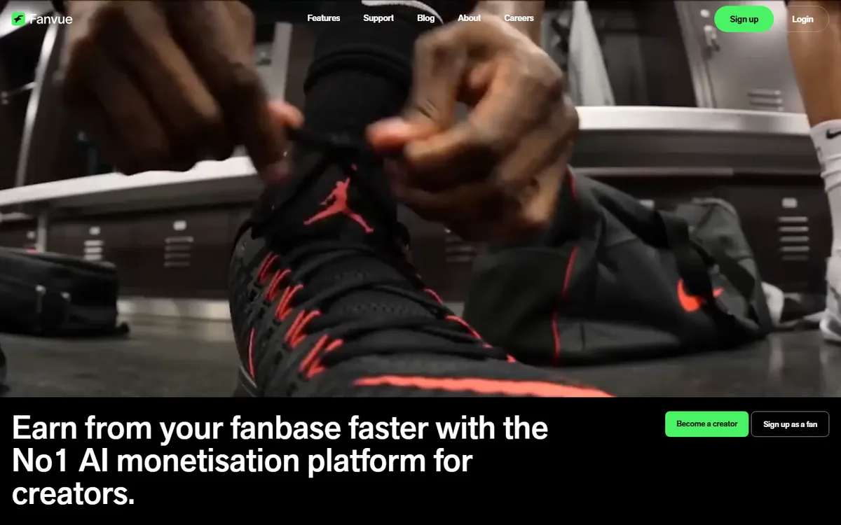 Fanvue, one of the subscription platforms compared for AI influencer monetisation