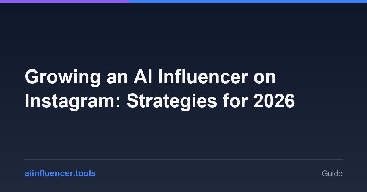 Growing an AI Influencer on Instagram: Strategies for 2026