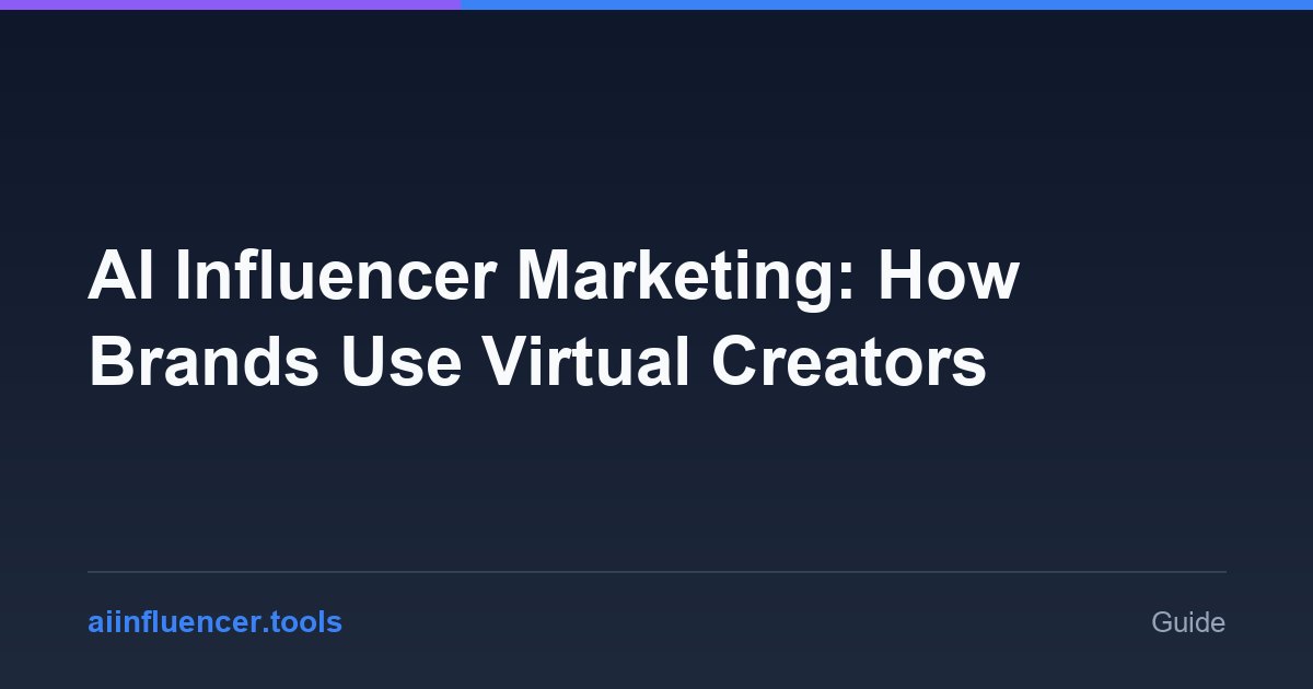 AI Influencer Marketing: How Brands Use Virtual Creators