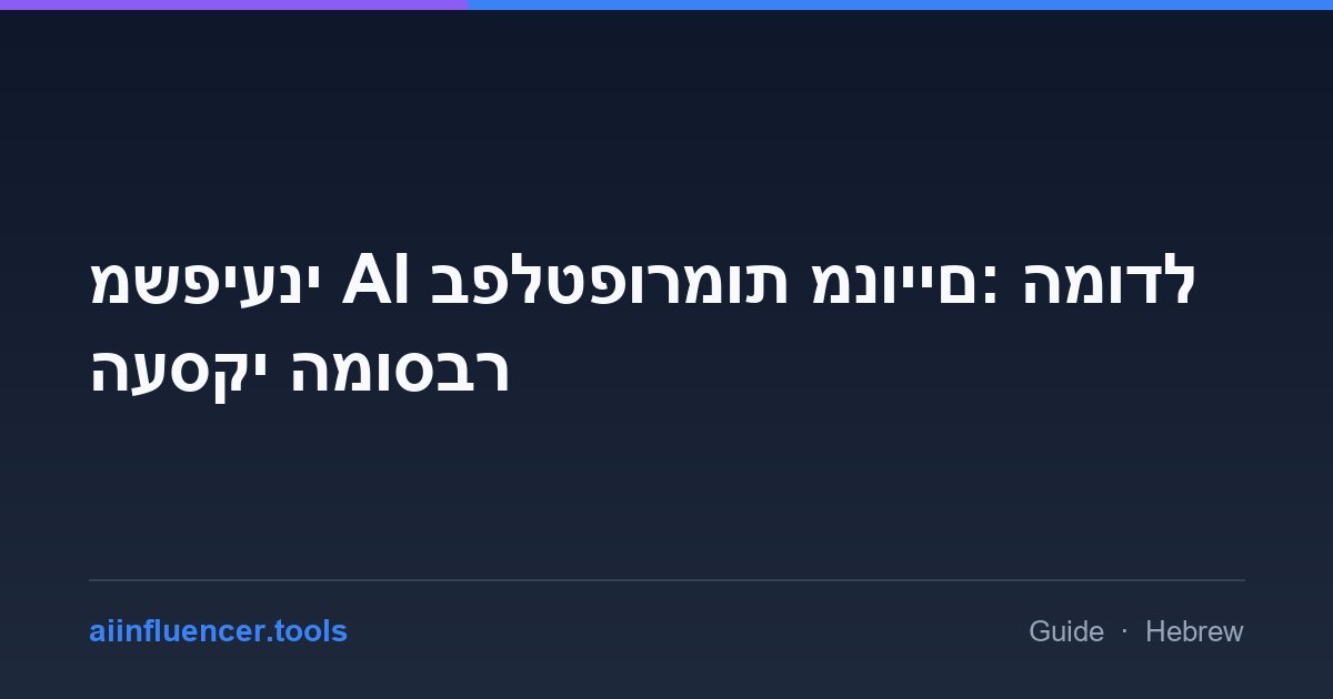 משפיעני AI בפלטפורמות מנויים: המודל העסקי המוסבר