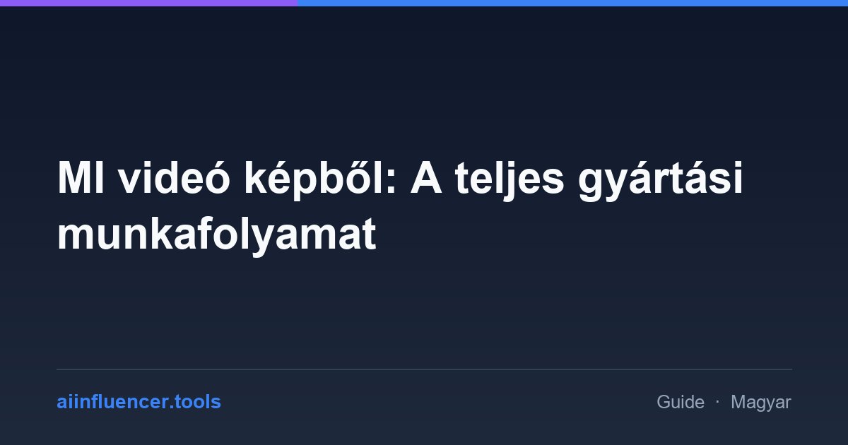 MI videó képből: A teljes gyártási munkafolyamat